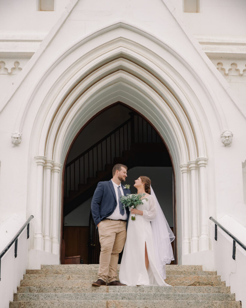 A moment infront of the church